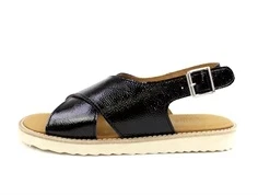 Angulus sort lak sandal med spænde